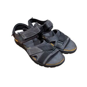 Ecco Exowrap M Men 9-9.5 Gorpcore Outdoor Hiking Sandals Grey Yellow 43